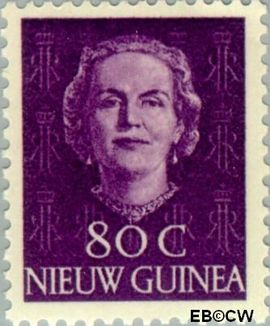 Nieuw-Guinea NG 18 1950 Type 'En Face' Gebruikt 80