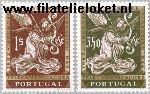 POR 915#916 Postfris 1962 Aardsengel Gabriel