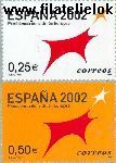 SPA 3702#3703 Postfris 2001 Voorzitter Europese Parlement