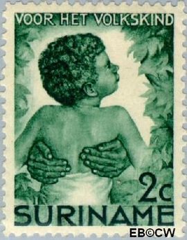 Suriname SU 179 1936 Kinderen Gebruikt 2+1