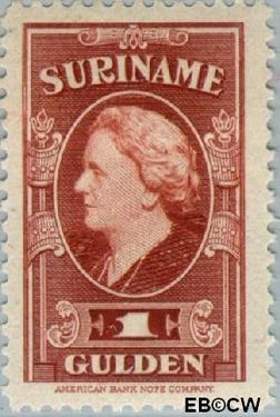 Suriname SU 239 1945 Koningin Wilhelmina Gebruikt 100