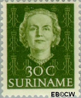 Suriname SU 290 1951 Type 'En Profile' Gebruikt 30