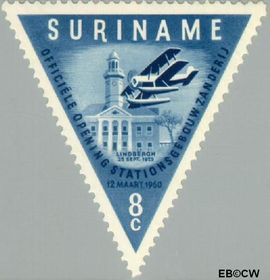 Suriname SU 340 1960 Opening luchthaven Zanderij Gebruikt 8