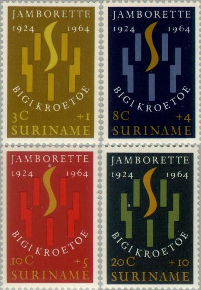 Suriname SU 410#413 1964 Jamborette Postfris
