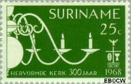 Suriname SU 498 1968 Hervormde Kerk te Paramaribo Gebruikt 25