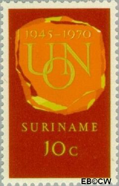 Suriname SU 538 1970 U.N.O. Gebruikt 10