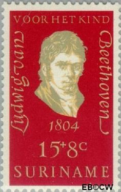 Suriname SU 548 1970 Componisten Gebruikt 15+8