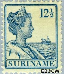 Suriname SU 88 1915 Scheepjes-type Gebruikt 12½