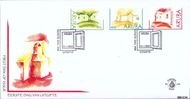 Aruba AR E104 2003 Lemen huisjes FDC zonder adres