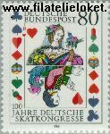 Bundesrepublik BRD 1293#  1986 Congres kaartspelen  Postfris