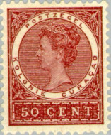 Curaçao CU -41 1903 Type 'Veth' 50 Gebruikt