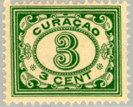 Curaçao CU -50 1915 Type 'Vürtheim' 3 Gebruikt