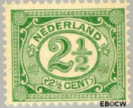 Nederland NL 0055 1899 Cijfer type 'Vürtheim' Postfris 2½