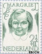 Nederland NL 455 1946 Prinsessen Gebruikt 2½+1½