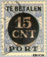Nederland NL PV2 1923 Interne verrekeningszegel Gebruikt 15 op 17½ - Img 2