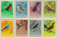 Suriname SU 439#446 1966 Vogels Postfris