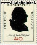 Bundesrepublik BRD 809#  1974 Klopstock  Postfris