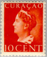 Curaçao CU 169 1947 Type 'Konijnenburg' 10 Gebruikt