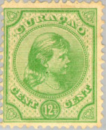 Curaçao CU -20 1892 Type 'Hangend haar' 12½ Ongebruikt