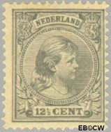 Nederland NL 0038 1891 Koningin Wilhelmina- 'Hangend haar' Gebruikt 12½