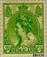 Nederland NL 0068 1899 Koningin Wilhelmina- 'Bontkraag' Ongebruikt 20