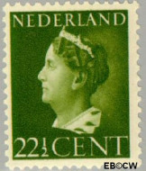 Nederland NL 0340 1940 Wilhelmina- Type 'Konijnenburg' Gebruikt 22½
