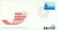 Nederland NL 0E102 1970 Nieuw Burgerlijk Wetboek FDC zonder adres