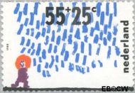 Nederland NL 1415 1988 Kindertekeningen Gebruikt 55+25 - Img 1