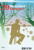 Nederland NL 2123 2002 Personen in winterlandschap Gebruikt 29 - Img 2
