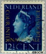 Nederland NL D22 1947 Cour Internationale de Justice Gebruikt 12½ - Img 1
