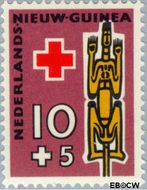 Nieuw-Guinea NG 50 1958 Voorouderbeelden Gebruikt 10+5