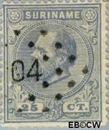 Suriname SU 10 1880 Eerste emissie Gebruikt 25