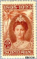Suriname SU 110 1923 Regeringsjubileum Wilhelmina 1898-1923 Gebruikt 500