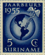 Suriname SU 323# 1955 Jaarbeurs te Paramaribo Postfris