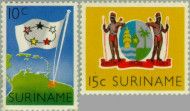 Suriname SU 347#348 1960 Statuut voor het Koninkrijk Postfris