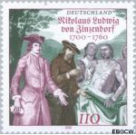 Bundesrepublik BRD 2115#  2000 Zinnendorf Nikolaus Ludwig Graf von  Postfris