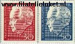 Bundesrepublik BRD 542#543  1967 Lübke, Heinrich  Postfris