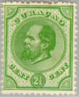 Curaçao CU --1 1873 Eerste emissie 2½ Gebruikt