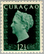 Curaçao CU 187 1948 Type 'Hartz' 12½ Gebruikt