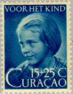Curaçao CU 203 1948 Wit-gele kruis 15+20 Gebruikt