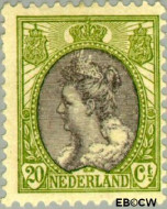 Nederland NL 0069 1908 Koningin Wilhelmina- 'Bontkraag' Ongebruikt 20
