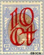 Nederland NL 0119 1923 Opruimingsuitgifte Gebruikt 10#17½
