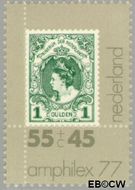 Nederland NL 1137 1977 Postzegeltentoonstelling Amphilex '77 Gebruikt 55+45 - Img 1