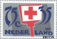 Nederland NL 1383 1987 Rode Kruis- Activiteiten Gebruikt 75+35 - Img 1