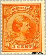 Nederland NL 34 1891 Koningin Wilhelmina- 'Hangend haar' Gebruikt 3