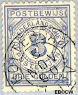 Nederland NL PW4 1884 Gebruik op postbewijsformulieren Gebruikt 300 - Img 1