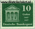 Bundesrepublik BRD 258#  1957 Universiteit Giessen  Postfris