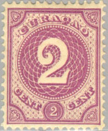 Curaçao CU -14 1889 Drukwerkzegel 2 Ongebruikt