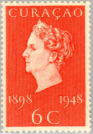 Curaçao CU 196 1948 Regeringsjubileum Wilhelmina 6 Gebruikt