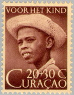 Curaçao CU 204 1948 Wit-gele kruis 20+30 Gebruikt